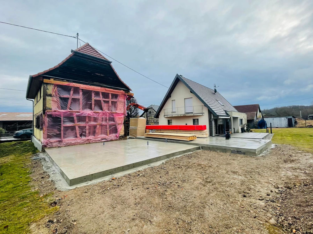 Avant travaux : Projet de rénovation et extension maison alsacienne, Allemann Bois